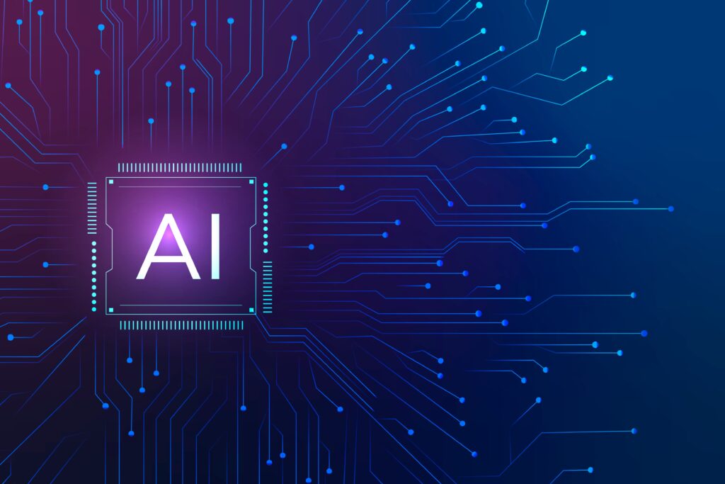 AI technology microchip for enterprise digital transformation